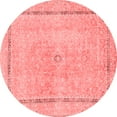 thumbnail image 1 of Ahgly Company Indoor Round Abstract Red Modern Area Rugs, 7' Round, 1 of 4