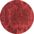 thumbnail image 1 of Ahgly Company Indoor Round Abstract Red Modern Area Rugs, 8' Round, 1 of 4
