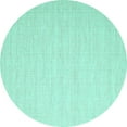 thumbnail image 1 of Ahgly Company Indoor Round Abstract Turquoise Blue Contemporary Area Rugs, 5' Round, 1 of 4