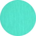 thumbnail image 1 of Ahgly Company Indoor Round Abstract Turquoise Blue Contemporary Area Rugs, 8' Round, 1 of 4
