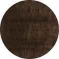 thumbnail image 1 of Ahgly Company Indoor Round Abstract Turquoise Blue Modern Area Rugs, 6' Round, 1 of 4
