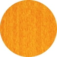 thumbnail image 1 of Ahgly Company Indoor Round Abstract Yellow Contemporary Area Rugs, 7' Round, 1 of 4