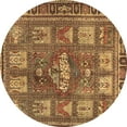 thumbnail image 1 of Ahgly Company Indoor Round Animal Brown Traditional Area Rugs, 5' Round, 1 of 4