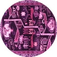 thumbnail image 1 of Ahgly Company Indoor Round Animal Pink Traditional Area Rugs, 4' Round, 1 of 4