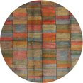 thumbnail image 1 of Ahgly Company Indoor Round Contemporary Dark Almond Brown Area Rugs, 3' Round, 1 of 6