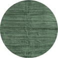 thumbnail image 1 of Ahgly Company Indoor Round Contemporary Green Abstract Area Rugs, 5' Round, 1 of 6