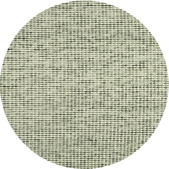 Ahgly Company Indoor Round Contemporary Khaki Green Area Rugs, 5' Round