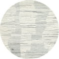 thumbnail image 1 of Ahgly Company Indoor Round Contemporary Soft Ivory Beige Solid Area Rugs, 4' Round, 1 of 6