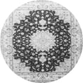 thumbnail image 1 of Ahgly Company Indoor Round Medallion Gray Traditional Area Rugs, 4' Round, 1 of 1