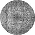 thumbnail image 1 of Ahgly Company Indoor Round Medallion Gray Traditional Area Rugs, 6' Round, 1 of 1