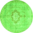 thumbnail image 1 of Ahgly Company Indoor Round Medallion Green Traditional Area Rugs, 8' Round, 1 of 1