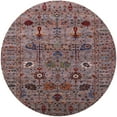 thumbnail image 1 of Ahgly Company Indoor Round Mid-Century Modern Blood Red Brown Area Rugs, 5' Round, 1 of 1
