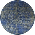 thumbnail image 1 of Ahgly Company Indoor Round Mid-Century Modern Denim Dark Blue Area Rugs, 3' Round, 1 of 1
