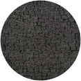 thumbnail image 1 of Ahgly Company Indoor Round Mid-Century Modern Midnight Gray Area Rugs, 4' Round, 1 of 1