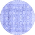 thumbnail image 1 of Ahgly Company Indoor Round Oriental Blue Traditional Area Rugs, 8' Round, 1 of 4