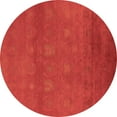 thumbnail image 1 of Ahgly Company Indoor Round Oriental Brown Industrial Area Rugs, 4' Round, 1 of 4
