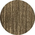 thumbnail image 1 of Ahgly Company Indoor Round Oriental Brown Industrial Area Rugs, 7' Round, 1 of 4