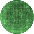 thumbnail image 1 of Ahgly Company Indoor Round Oriental Emerald Green Industrial Area Rugs, 8' Round, 1 of 4