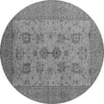 thumbnail image 1 of Ahgly Company Indoor Round Oriental Gray Industrial Area Rugs, 5' Round, 1 of 4