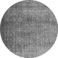 thumbnail image 1 of Ahgly Company Indoor Round Oriental Gray Industrial Area Rugs, 6' Round, 1 of 4