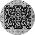 thumbnail image 1 of Ahgly Company Indoor Round Oriental Gray Traditional Area Rugs, 5' Round, 1 of 4