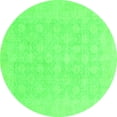 thumbnail image 1 of Ahgly Company Indoor Round Oriental Green Modern Area Rugs, 6' Round, 1 of 4