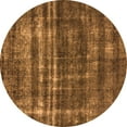 thumbnail image 1 of Ahgly Company Indoor Round Oriental Orange Industrial Area Rugs, 7' Round, 1 of 4
