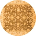 thumbnail image 1 of Ahgly Company Indoor Round Oriental Orange Traditional Area Rugs, 8' Round, 1 of 4