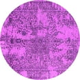 thumbnail image 1 of Ahgly Company Indoor Round Oriental Pink Industrial Area Rugs, 3' Round, 1 of 4