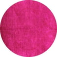 thumbnail image 1 of Ahgly Company Indoor Round Oriental Pink Industrial Area Rugs, 5' Round, 1 of 4