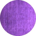 thumbnail image 1 of Ahgly Company Indoor Round Oriental Purple Industrial Area Rugs, 6' Round, 1 of 4