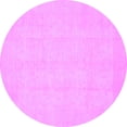 thumbnail image 1 of Ahgly Company Indoor Round Oriental Purple Traditional Area Rugs, 5' Round, 1 of 4