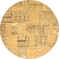 thumbnail image 1 of Ahgly Company Indoor Round Patchwork Brown Transitional Area Rugs, 8' Round, 1 of 4