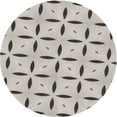 thumbnail image 1 of Ahgly Company Indoor Round Patterned Army Brown Area Rugs, 5' Round, 1 of 1