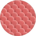 thumbnail image 1 of Ahgly Company Indoor Round Patterned Bean Red Area Rugs, 5' Round, 1 of 6