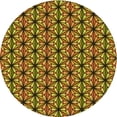 thumbnail image 1 of Ahgly Company Indoor Round Patterned Bee Yellow Area Rugs, 7' Round, 1 of 1