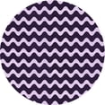 thumbnail image 1 of Ahgly Company Indoor Round Patterned Bright Lilac Purple Area Rugs, 3' Round, 1 of 6