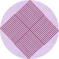 thumbnail image 1 of Ahgly Company Indoor Round Patterned Dark Hot Pink Area Rugs, 4' Round, 1 of 1