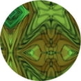 thumbnail image 1 of Ahgly Company Indoor Round Patterned Dark Lime Green Area Rugs, 8' Round, 1 of 6