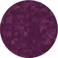 thumbnail image 1 of Ahgly Company Indoor Round Patterned Dark Raspberry Purple Area Rugs, 5' Round, 1 of 6