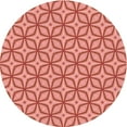 thumbnail image 1 of Ahgly Company Indoor Round Patterned Fire Engine Red Area Rugs, 7' Round, 1 of 6
