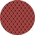 thumbnail image 1 of Ahgly Company Indoor Round Patterned Grapefruit Red Area Rugs, 8' Round, 1 of 1