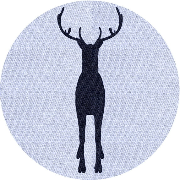 Ahgly Company Indoor Round Patterned Lavender Blue Area Rugs, 3' Round