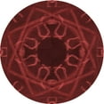 thumbnail image 1 of Ahgly Company Indoor Round Patterned Maroon Red Area Rugs, 6' Round, 1 of 1