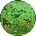 thumbnail image 1 of Ahgly Company Indoor Round Patterned Nebula Green Area Rugs, 8' Round, 1 of 6