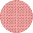 thumbnail image 1 of Ahgly Company Indoor Round Patterned Pastel Pink Area Rugs, 8' Round, 1 of 6