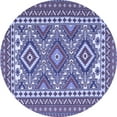 thumbnail image 1 of Ahgly Company Indoor Round Persian Blue Traditional Area Rugs, 3' Round, 1 of 4