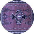thumbnail image 1 of Ahgly Company Indoor Round Persian Blue Traditional Area Rugs, 8' Round, 1 of 4