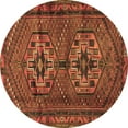 thumbnail image 1 of Ahgly Company Indoor Round Persian Brown Traditional Area Rugs, 3' Round, 1 of 4