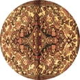 thumbnail image 1 of Ahgly Company Indoor Round Persian Brown Traditional Area Rugs, 3' Round, 1 of 4